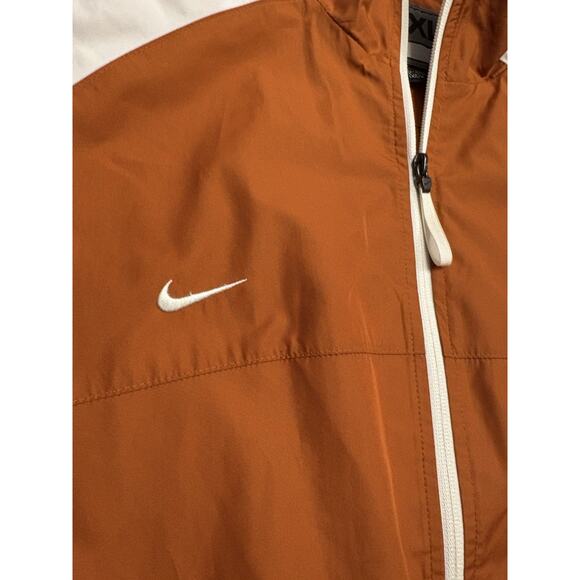 Vintage Texas Longhorns Nike Team Mens XL Orange Full Zip Pullover Windbreaker - Picture 5 of 8